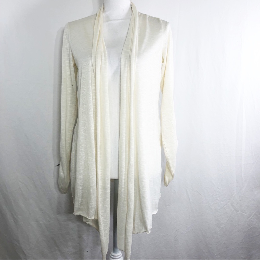 Cream Open Front Lightweight Jacket - image 1
